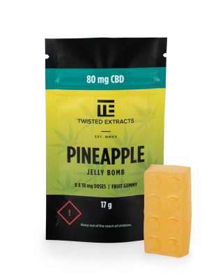 Prescribe Pineapple CBD Jelly Bomb | Best CBD/THC Gummies Canada US