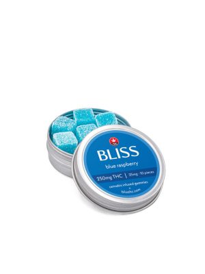 Bliss Gummies Blue Raspberry 250mg THC