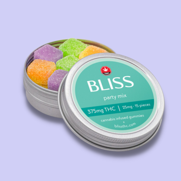 Bliss Gummies Party Mix 375mg THC
