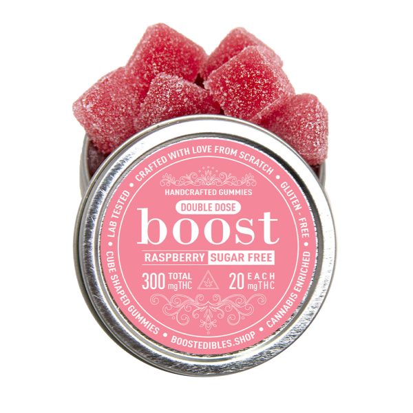 Boost – THC Raspberry Gummies (Sugar Free)