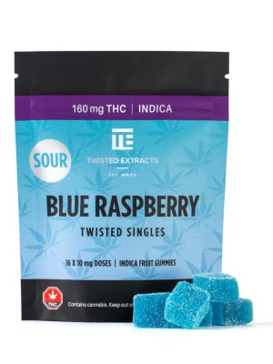 Twisted Extracts Sour Blue Raspberry THC – 160mg (Indica)