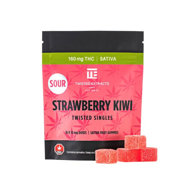 Twisted Extracts Sour Strawberry Kiwi THC – 160mg (Sativa)